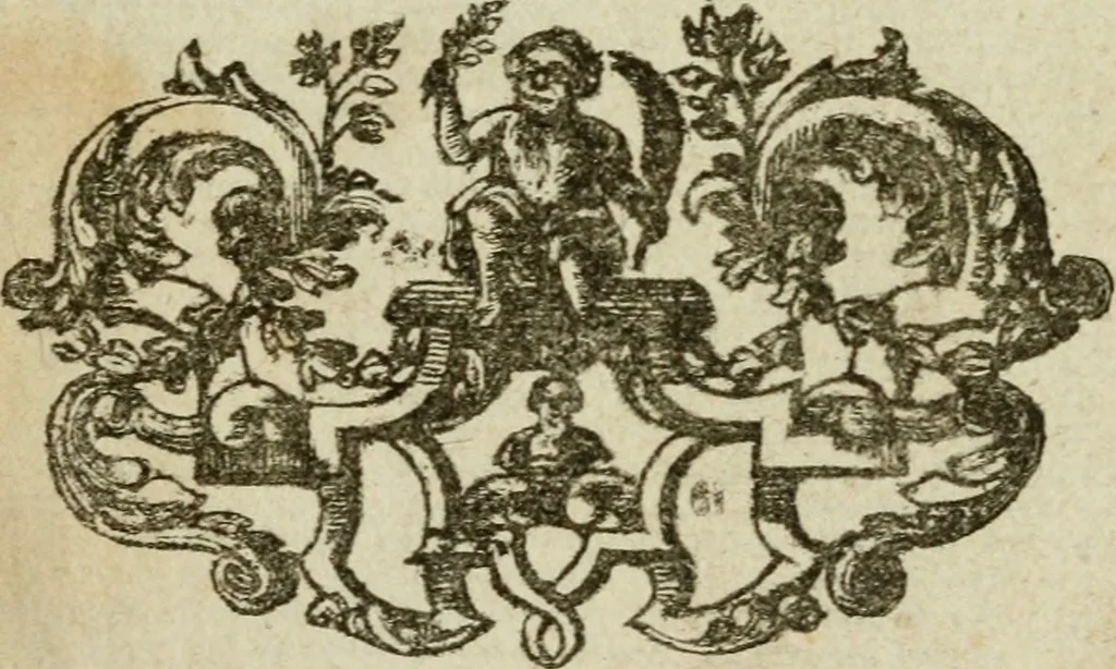 An illustration from Sinne- en minne-beelden ; Selfstryt ; Tooneel der mannelyke agtbaarheydt ; Galathea of Herderskalsgt ; Klagende maegden : en andere mengelrymen, 1779, leaf 6