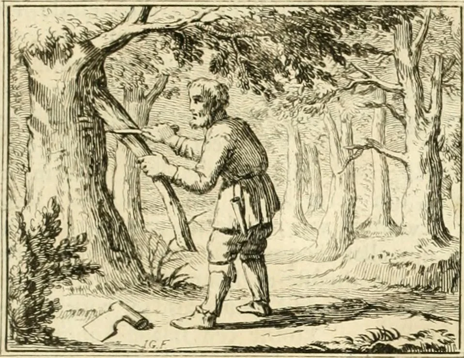 An illustration from Sinryke fabulen : verklaart en toegepast tot alderley zeede-lessen, dienstig om waargenoomen te werden in het menschelijke en burgerlijke leeven, 1685, leaf 124