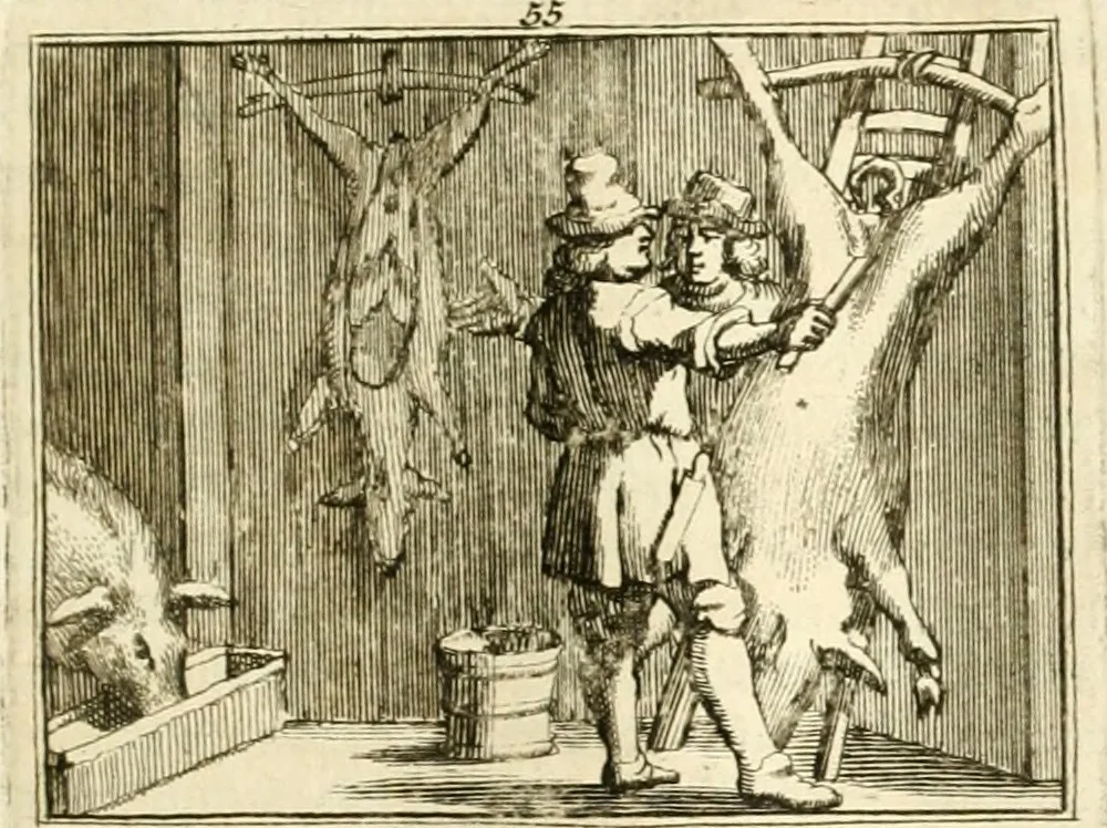 An illustration from Sinryke fabulen : verklaart en toegepast tot alderley zeede-lessen, dienstig om waargenoomen te werden in het menschelijke en burgerlijke leeven, 1685, leaf 326