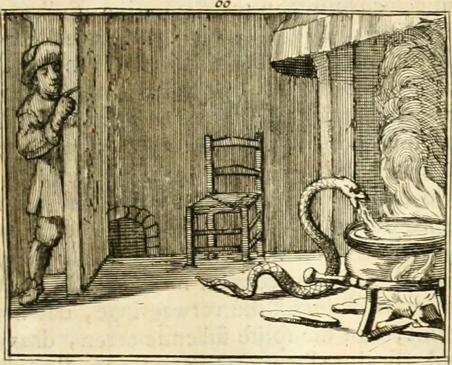 An illustration from Sinryke fabulen : verklaart en toegepast tot alderley zeede-lessen, dienstig om waargenoomen te werden in het menschelijke en burgerlijke leeven, 1685, leaf 366