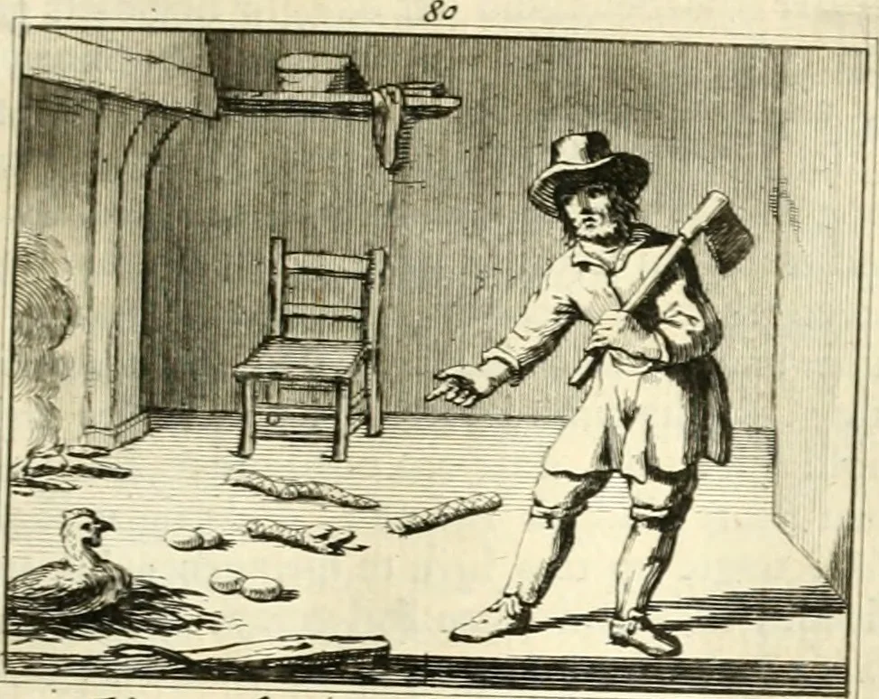 An illustration from Sinryke fabulen : verklaart en toegepast tot alderley zeede-lessen, dienstig om waargenoomen te werden in het menschelijke en burgerlijke leeven, 1685, leaf 534
