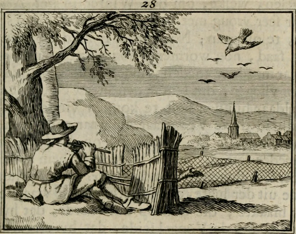 An illustration from Sinryke fabulen : verklaart en toegepast tot alderley zeede-lessen, dienstig om waargenoomen te werden in het menschelijke en burgerlijke leeven, 1685, leaf 162