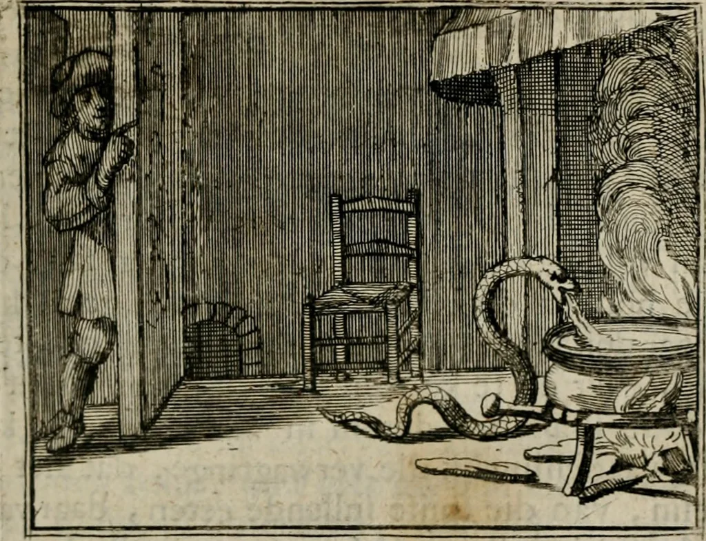 An illustration from Sinryke fabulen : verklaart en toegepast tot alderley zeede-lessen, dienstig om waargenoomen te werden in het menschelijke en burgerlijke leeven, 1685, leaf 366