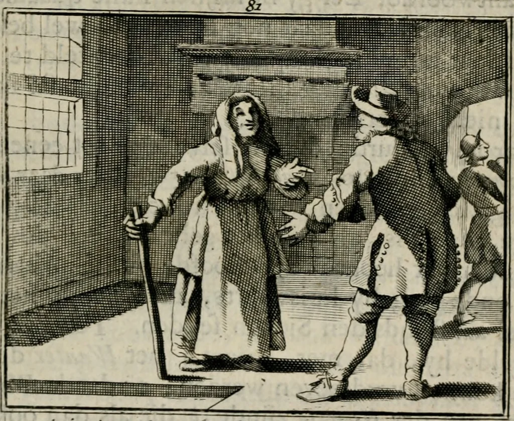 An illustration from Sinryke fabulen : verklaart en toegepast tot alderley zeede-lessen, dienstig om waargenoomen te werden in het menschelijke en burgerlijke leeven, 1685, leaf 542
