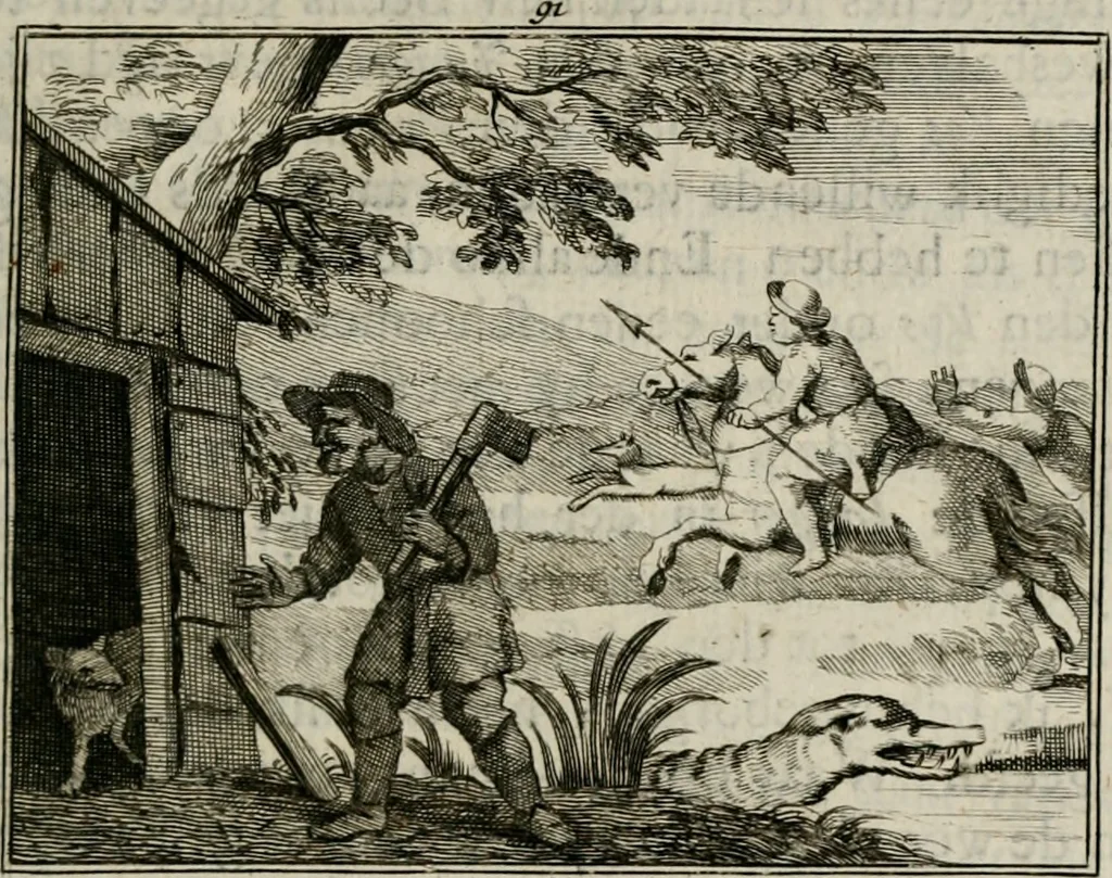 An illustration from Sinryke fabulen : verklaart en toegepast tot alderley zeede-lessen, dienstig om waargenoomen te werden in het menschelijke en burgerlijke leeven, 1685, leaf 654