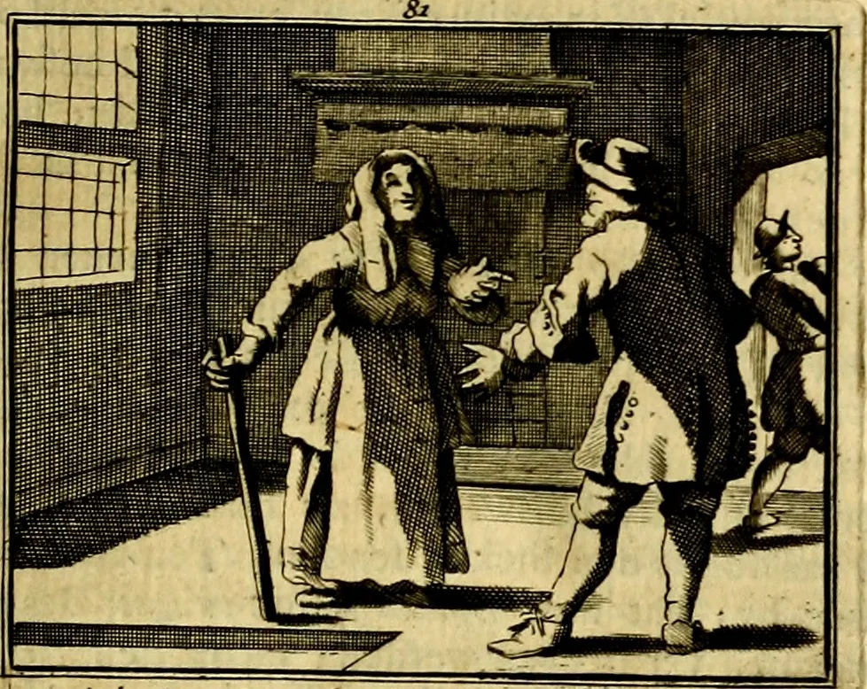 An illustration from Sinryke fabulen, : verklaart en toegepast tot alderley zeede-lessen, dienstig om waargenoomen te werden in het menschelijke en burgerlijke leeven, 1685, leaf 542