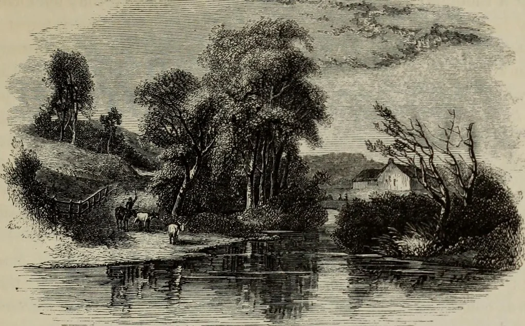 An illustration from Sir Uvedale Price, On the picturesque : with an essay On the origin of taste, and much original matter, 1842, leaf 244