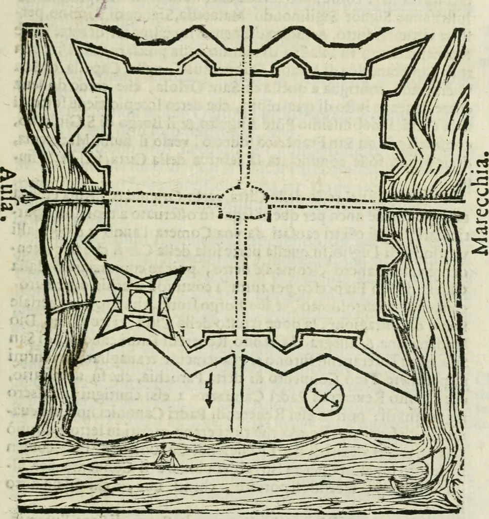 An illustration from Sito riminese, 1616, leaf 84
