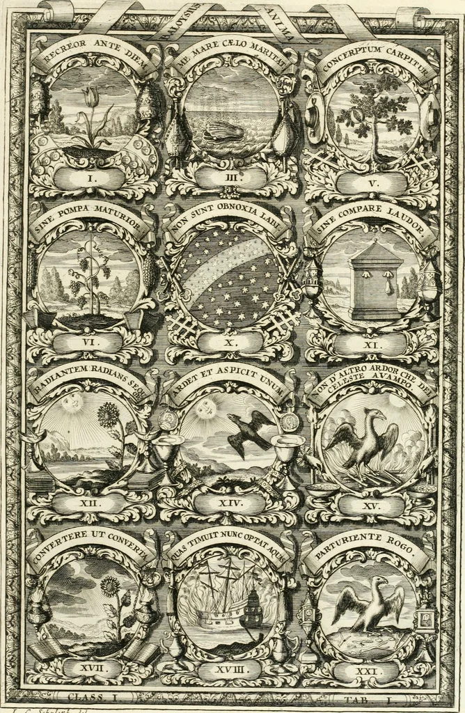 An illustration from Symbolographia, sive, De arte symbolica : sermones septem, 1701, leaf 174