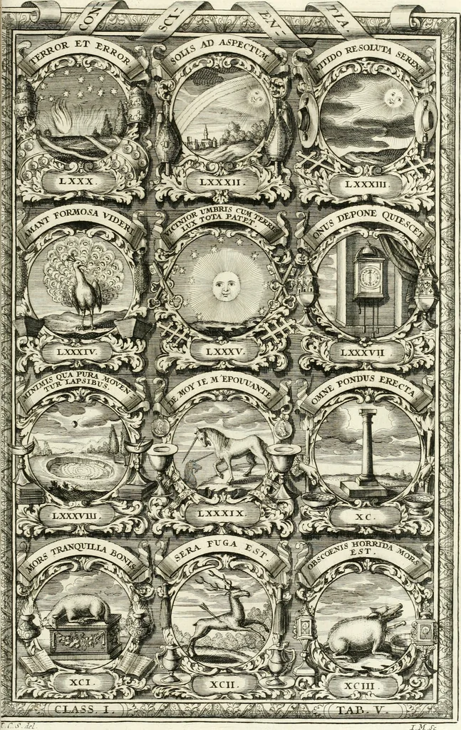 An illustration from Symbolographia, sive, De arte symbolica : sermones septem, 1701, leaf 182
