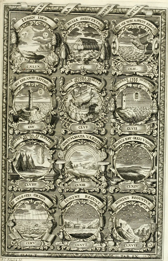 An illustration from Symbolographia, sive, De arte symbolica : sermones septem, 1701, leaf 190