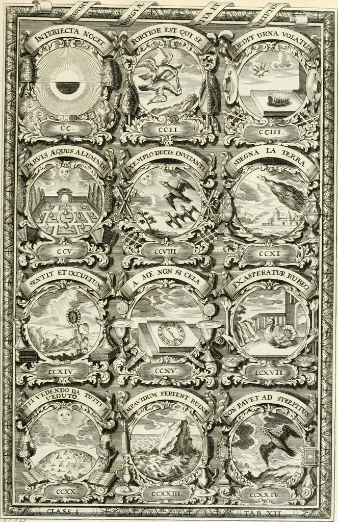 An illustration from Symbolographia, sive, De arte symbolica : sermones septem, 1701, leaf 196