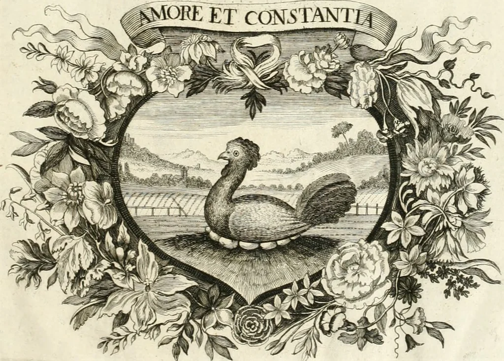 An illustration from Symbolographia, sive, De arte symbolica : sermones septem, 1701, leaf 2