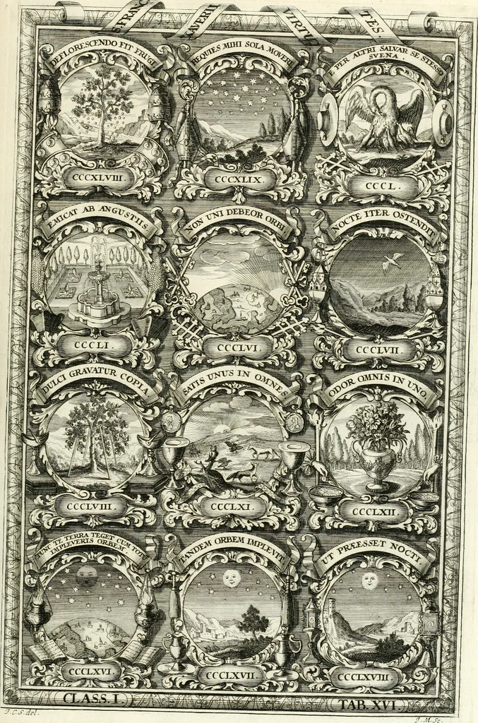 An illustration from Symbolographia, sive, De arte symbolica : sermones septem, 1701, leaf 204