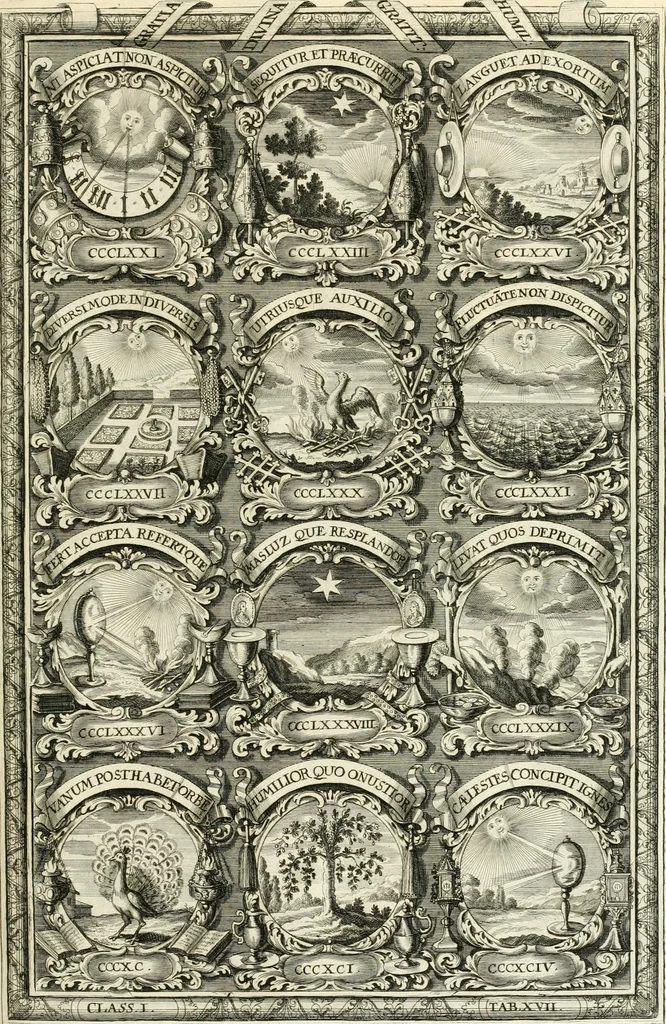 An illustration from Symbolographia, sive, De arte symbolica : sermones septem, 1701, leaf 206