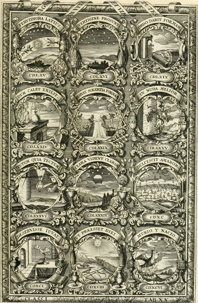 An illustration from Symbolographia, sive, De arte symbolica : sermones septem, 1701, leaf 212