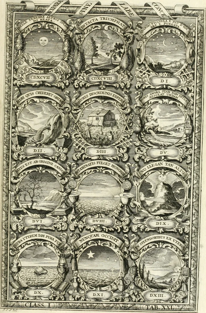 An illustration from Symbolographia, sive, De arte symbolica : sermones septem, 1701, leaf 214