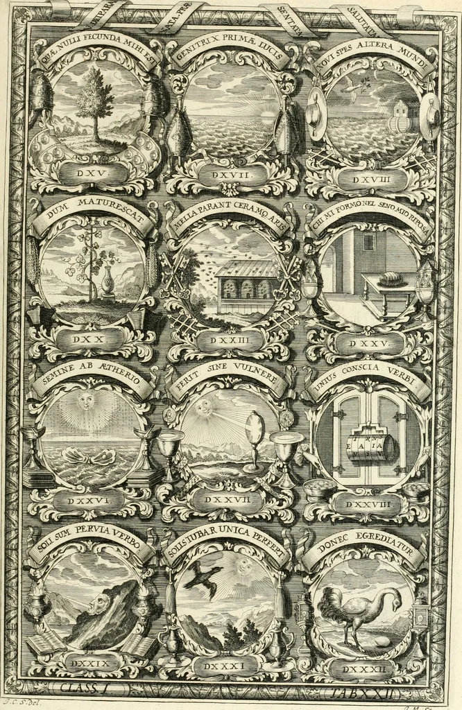 An illustration from Symbolographia, sive, De arte symbolica : sermones septem, 1701, leaf 216