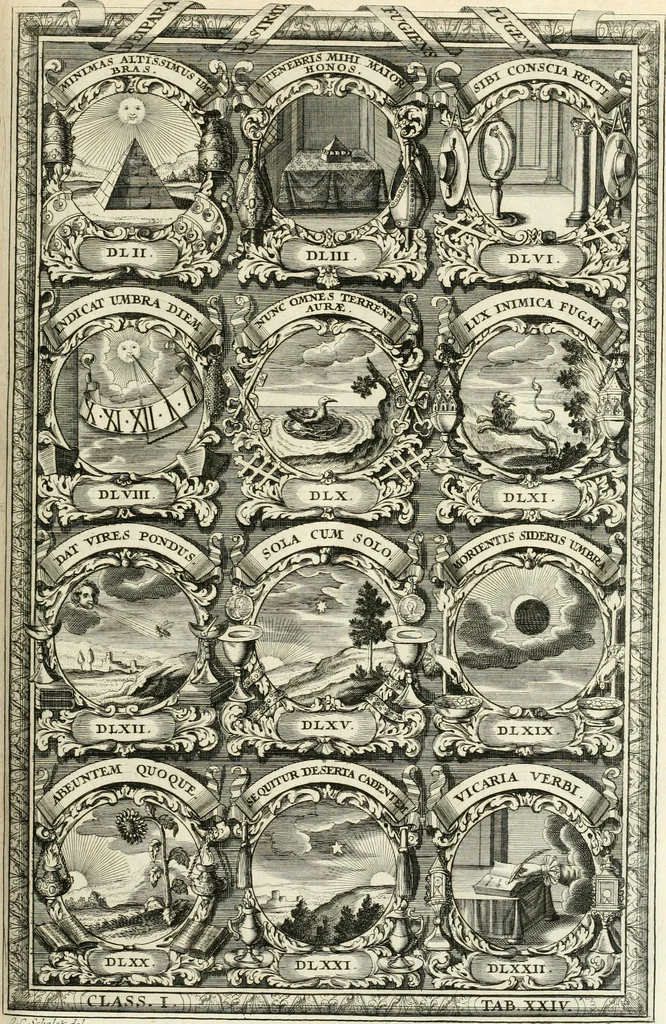 An illustration from Symbolographia, sive, De arte symbolica : sermones septem, 1701, leaf 220