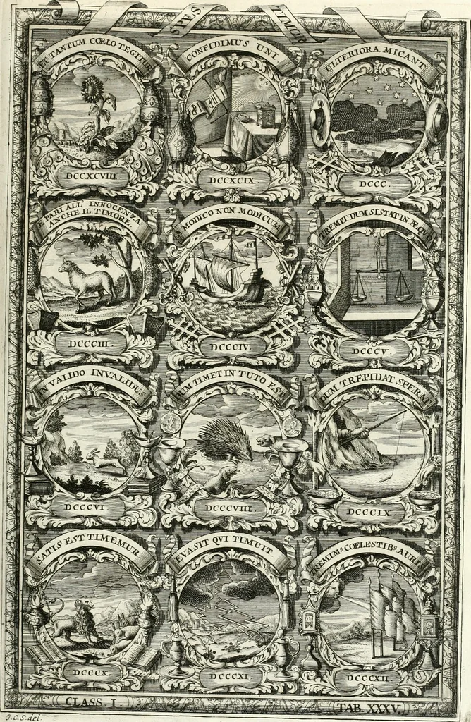 An illustration from Symbolographia, sive, De arte symbolica : sermones septem, 1701, leaf 242