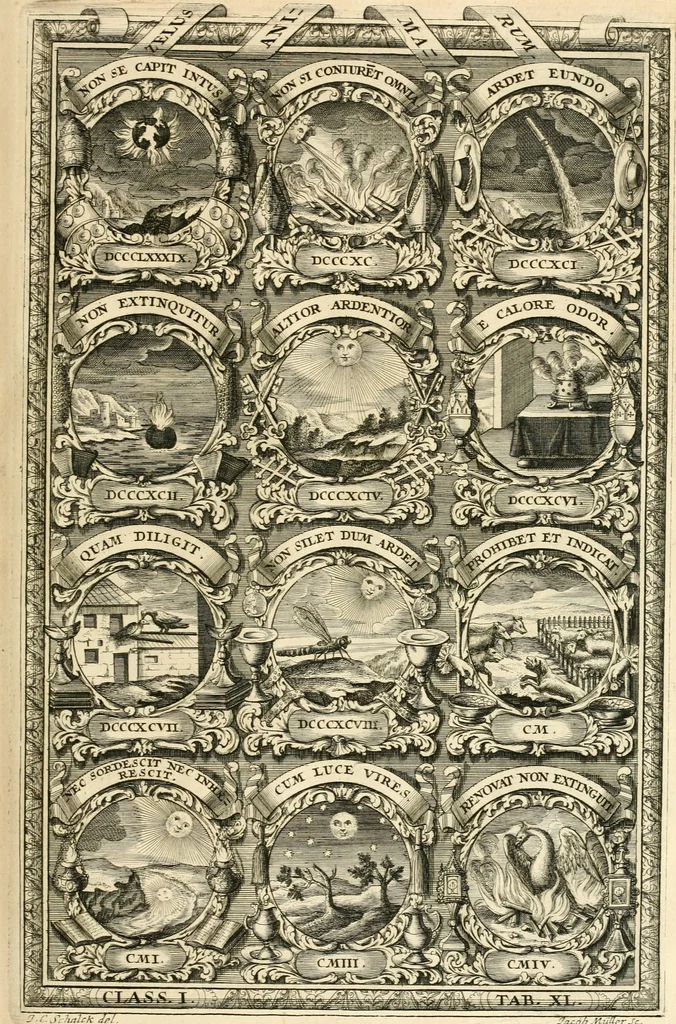 An illustration from Symbolographia, sive, De arte symbolica : sermones septem, 1701, leaf 252