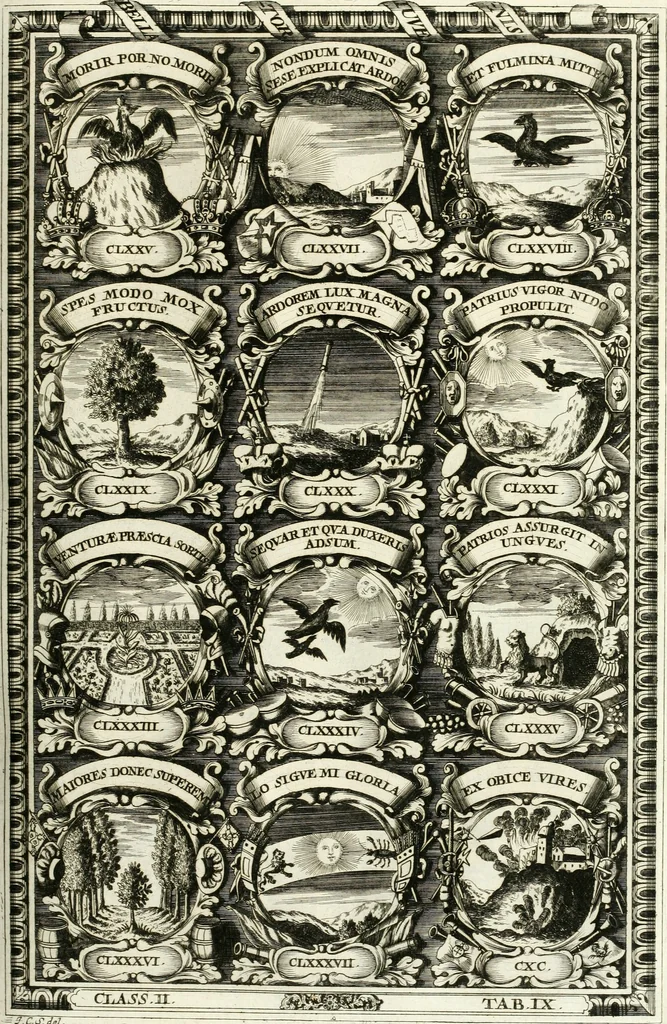 An illustration from Symbolographia, sive, De arte symbolica : sermones septem, 1701, leaf 350