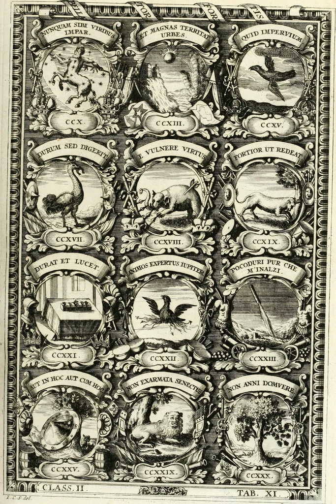 An illustration from Symbolographia, sive, De arte symbolica : sermones septem, 1701, leaf 354