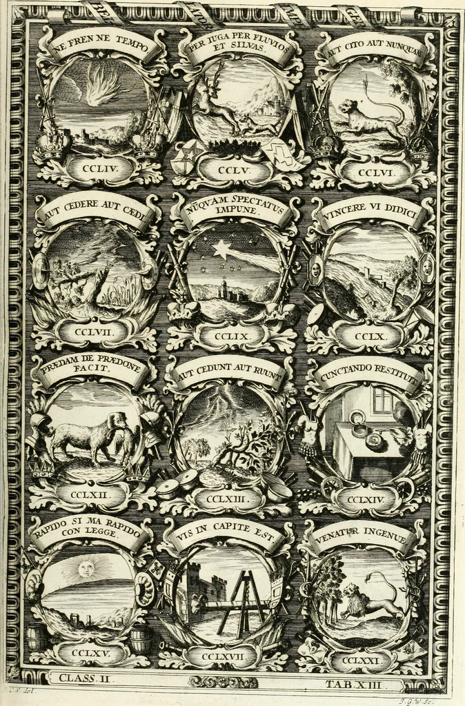 An illustration from Symbolographia, sive, De arte symbolica : sermones septem, 1701, leaf 358