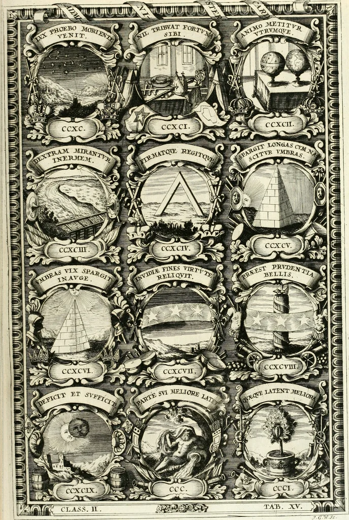 An illustration from Symbolographia, sive, De arte symbolica : sermones septem, 1701, leaf 362