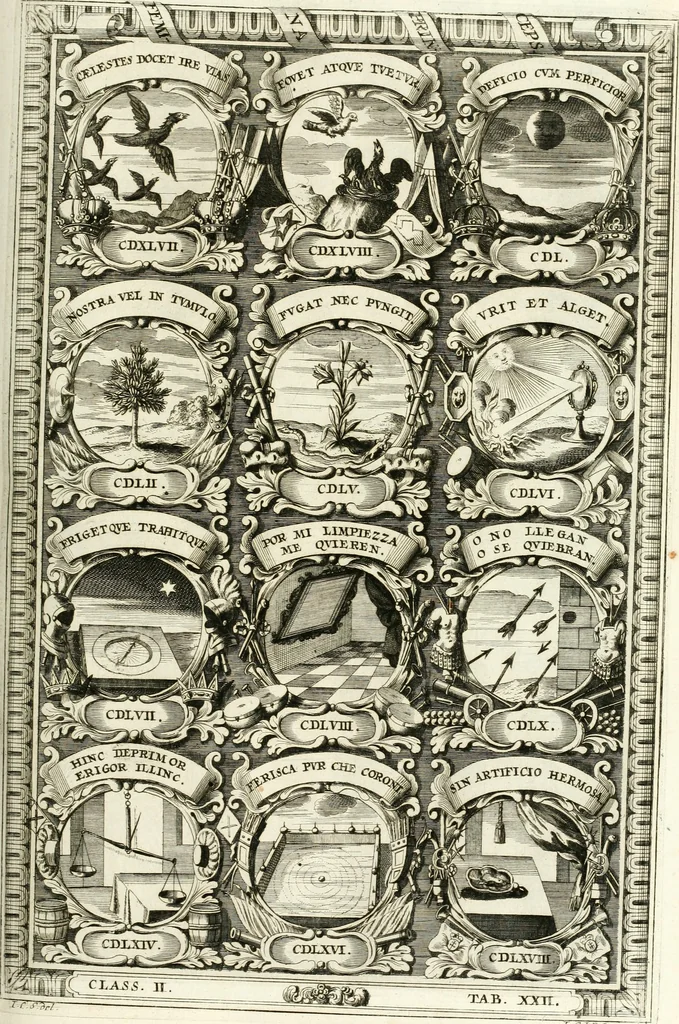 An illustration from Symbolographia, sive, De arte symbolica : sermones septem, 1701, leaf 376