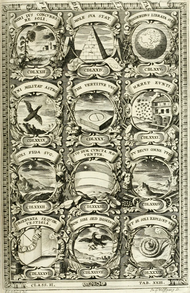 An illustration from Symbolographia, sive, De arte symbolica : sermones septem, 1701, leaf 378