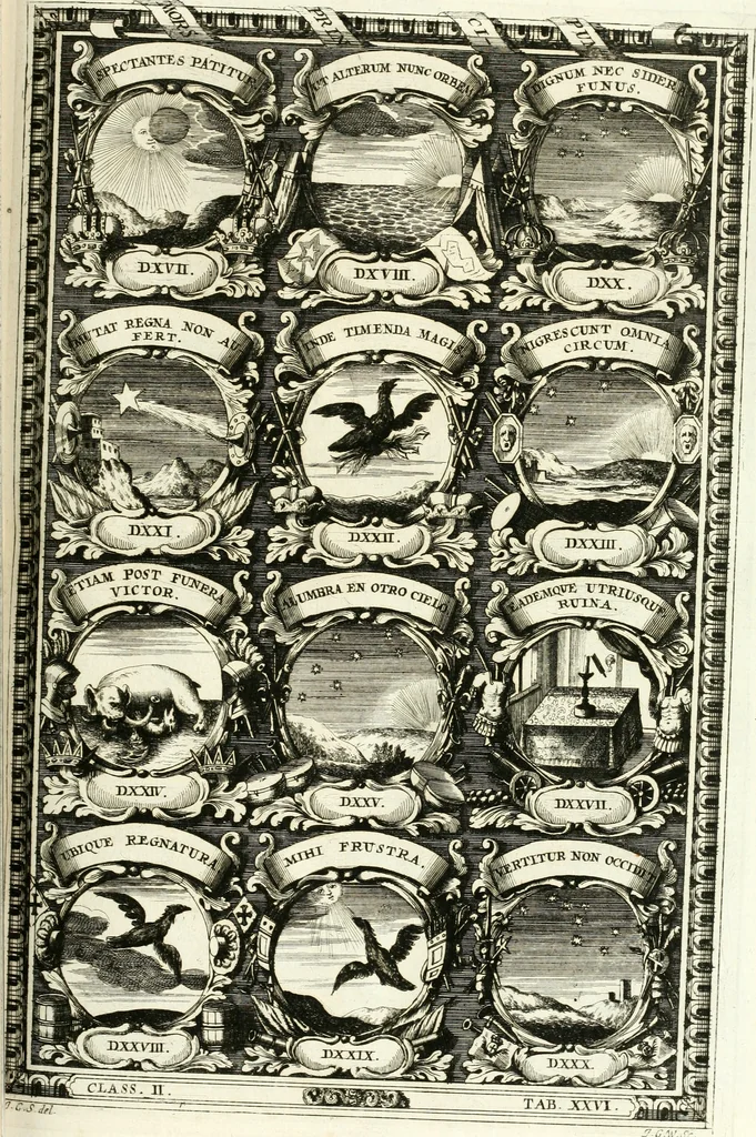 An illustration from Symbolographia, sive, De arte symbolica : sermones septem, 1701, leaf 384