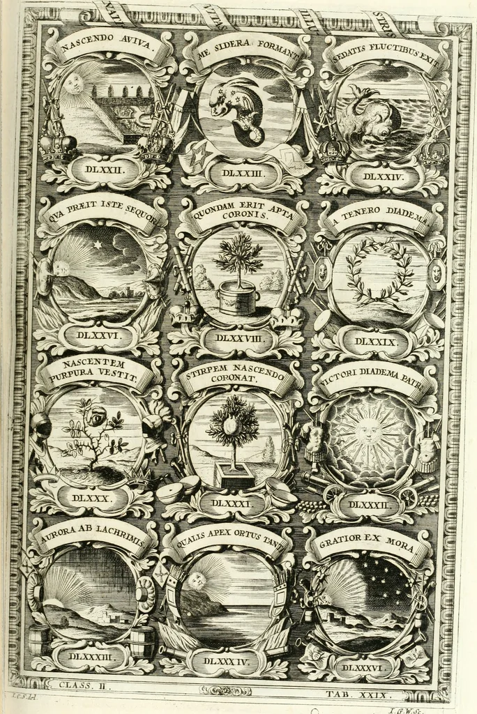 An illustration from Symbolographia, sive, De arte symbolica : sermones septem, 1701, leaf 390