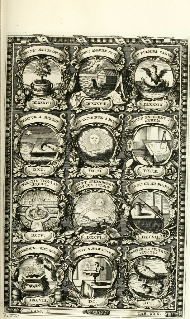 An illustration from Symbolographia, sive, De arte symbolica : sermones septem, 1701, leaf 392