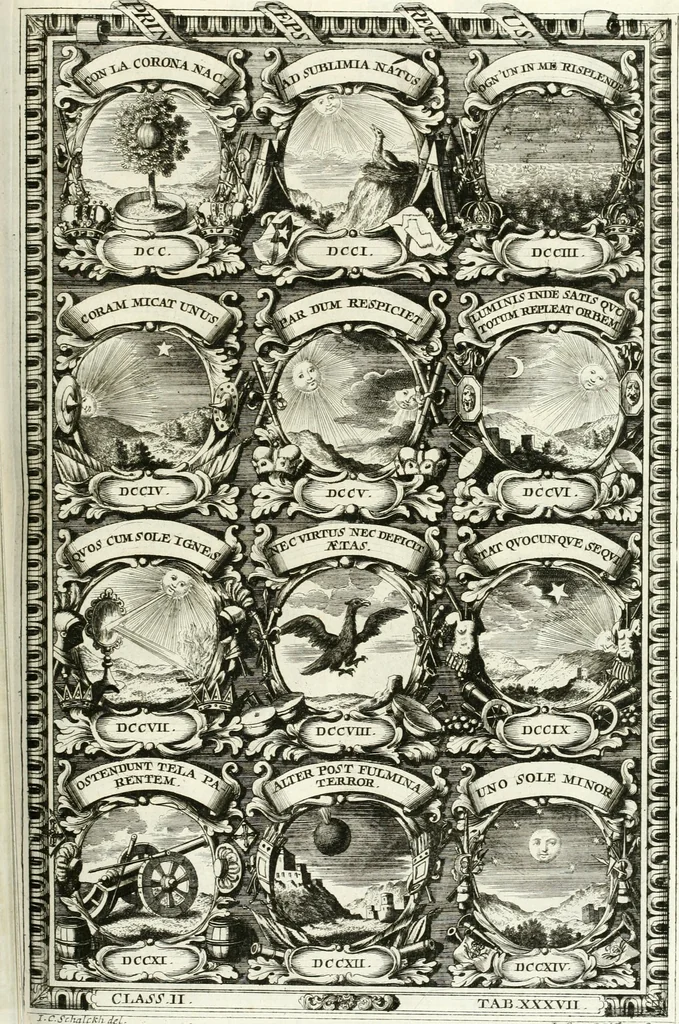 An illustration from Symbolographia, sive, De arte symbolica : sermones septem, 1701, leaf 406