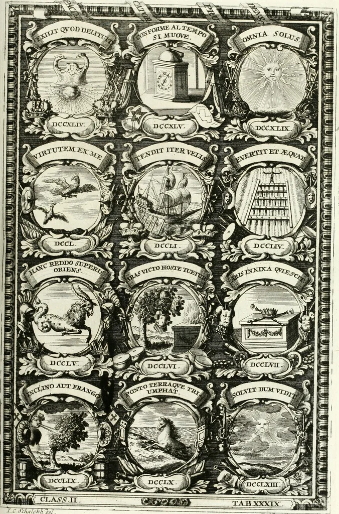An illustration from Symbolographia, sive, De arte symbolica : sermones septem, 1701, leaf 410