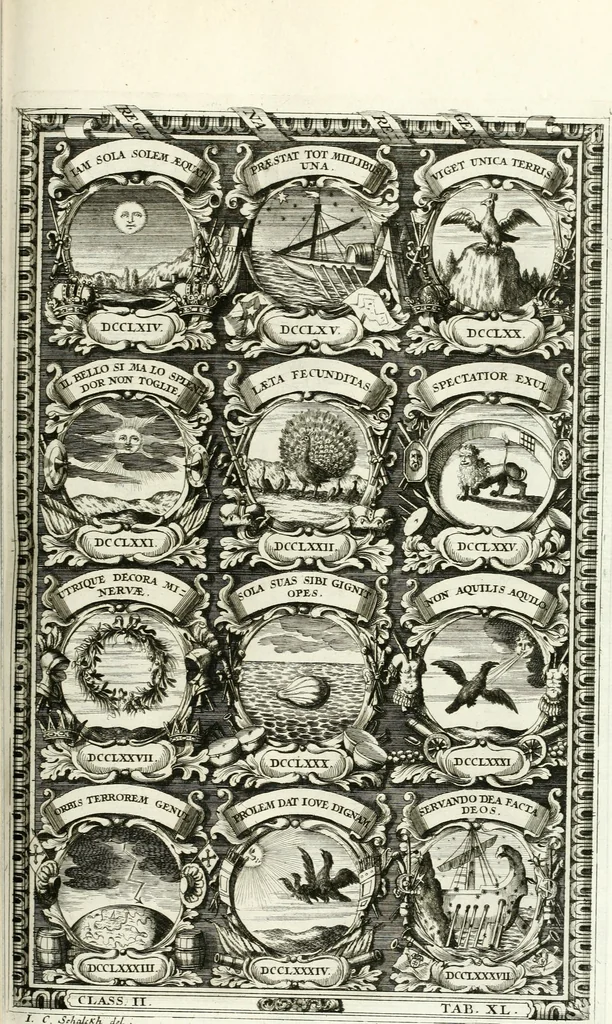 An illustration from Symbolographia, sive, De arte symbolica : sermones septem, 1701, leaf 412