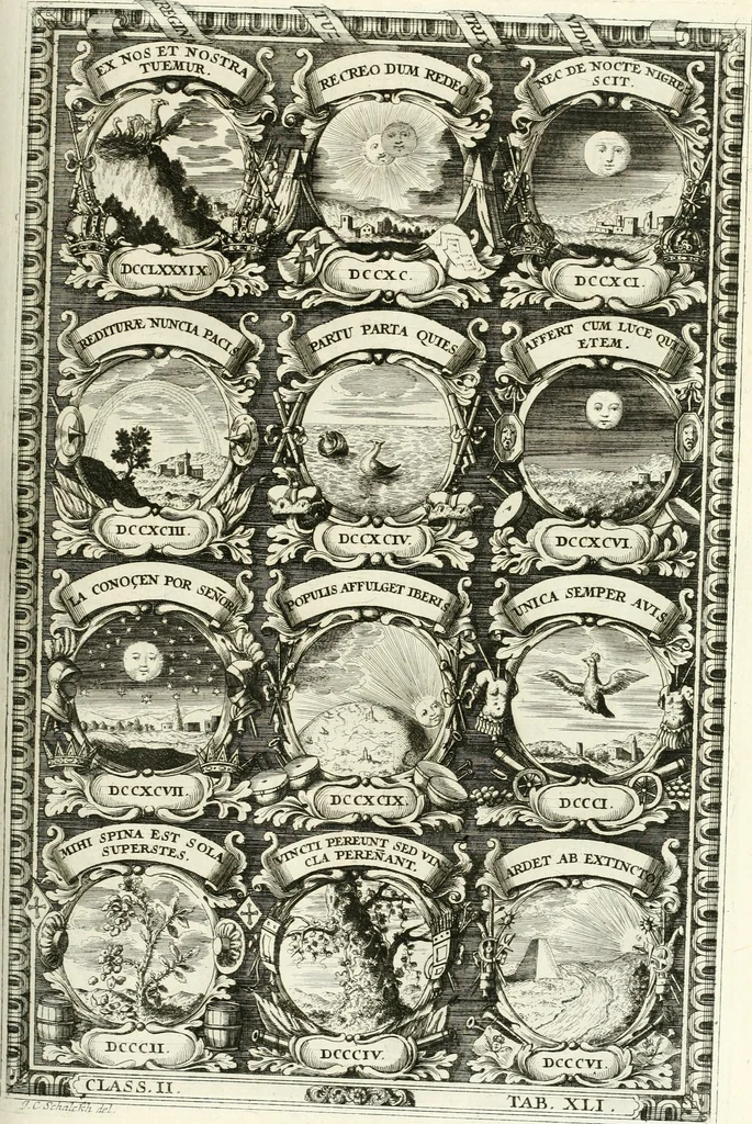 An illustration from Symbolographia, sive, De arte symbolica : sermones septem, 1701, leaf 414