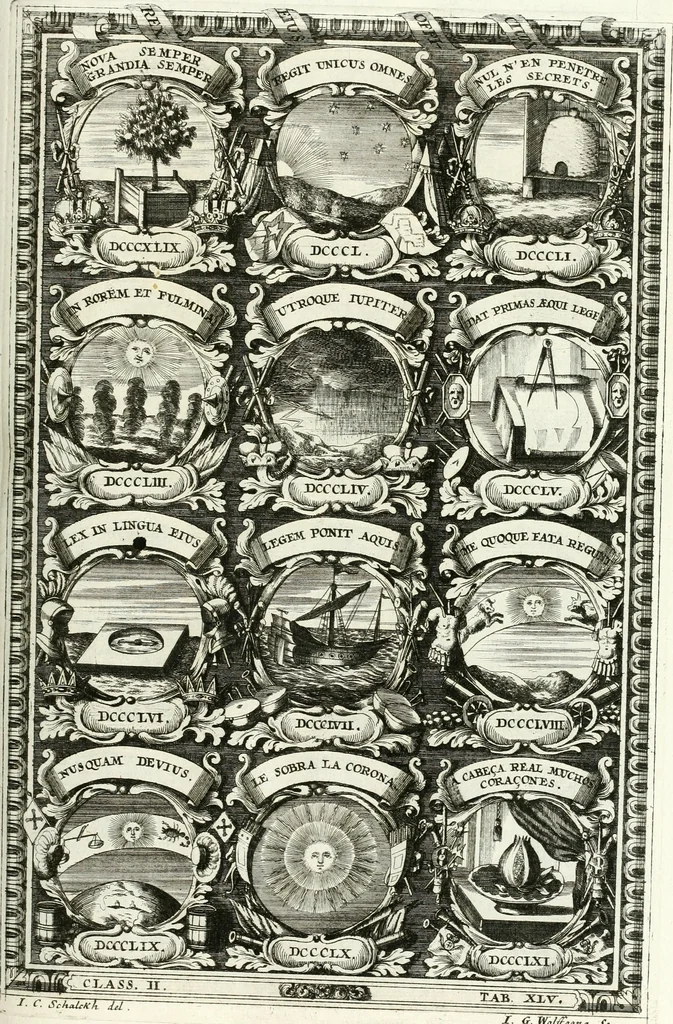 An illustration from Symbolographia, sive, De arte symbolica : sermones septem, 1701, leaf 422