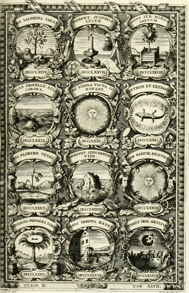 An illustration from Symbolographia, sive, De arte symbolica : sermones septem, 1701, leaf 426