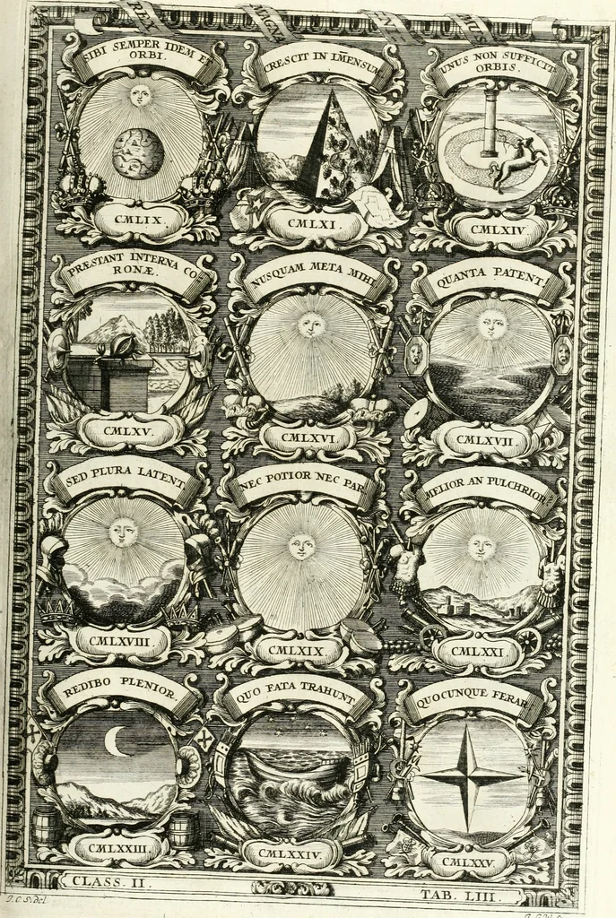 An illustration from Symbolographia, sive, De arte symbolica : sermones septem, 1701, leaf 438