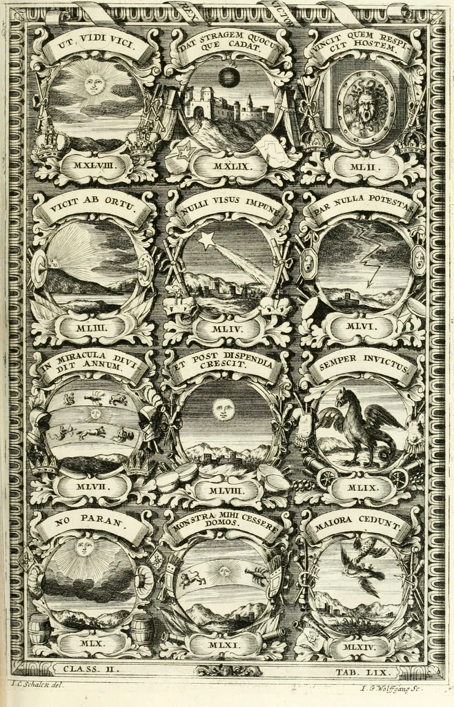 An illustration from Symbolographia, sive, De arte symbolica : sermones septem, 1701, leaf 450