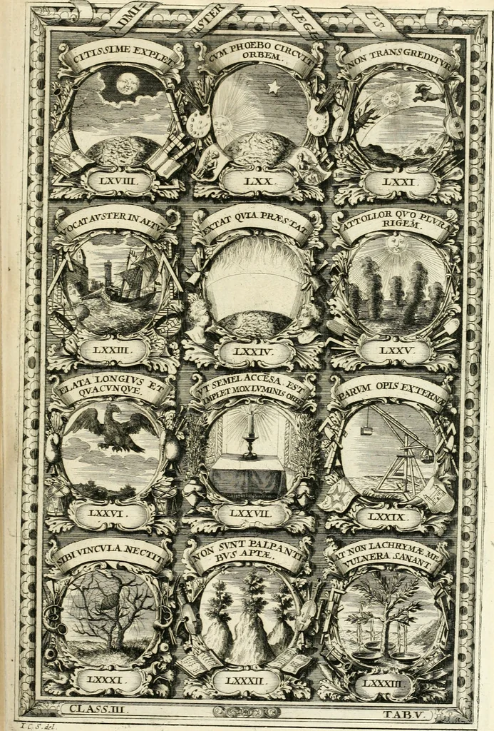 An illustration from Symbolographia, sive, De arte symbolica : sermones septem, 1701, leaf 546