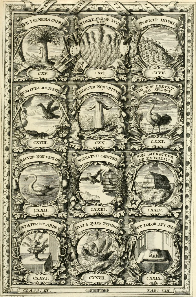 An illustration from Symbolographia, sive, De arte symbolica : sermones septem, 1701, leaf 552