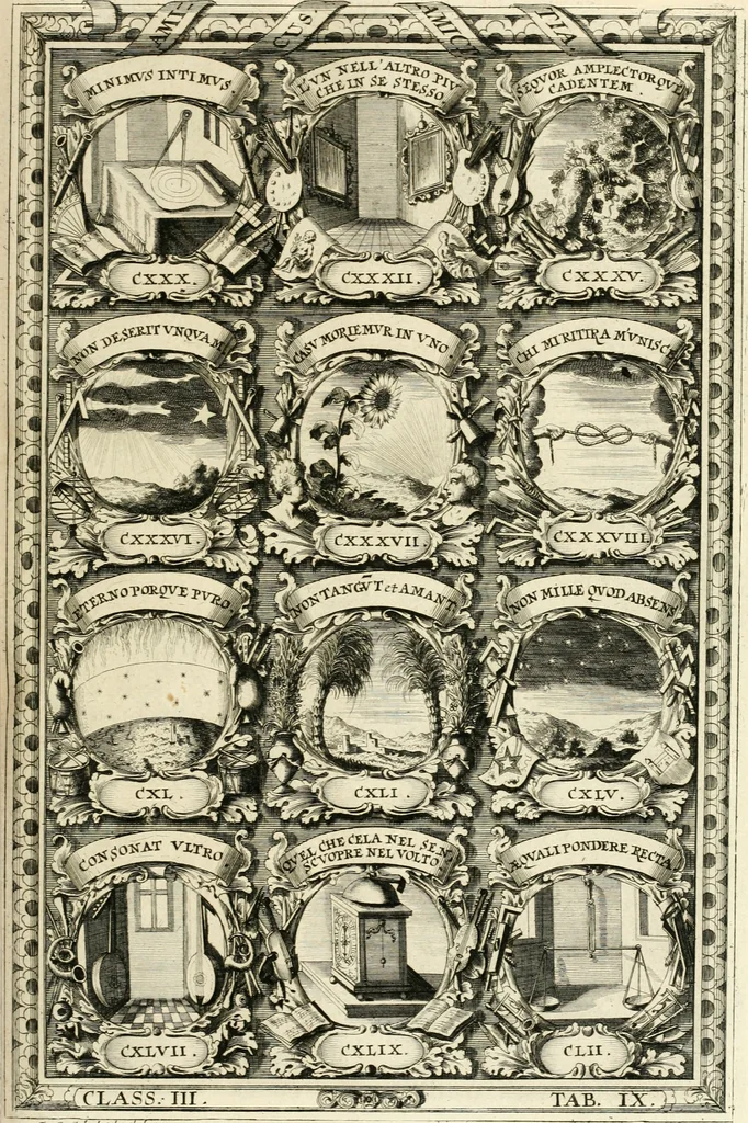An illustration from Symbolographia, sive, De arte symbolica : sermones septem, 1701, leaf 554