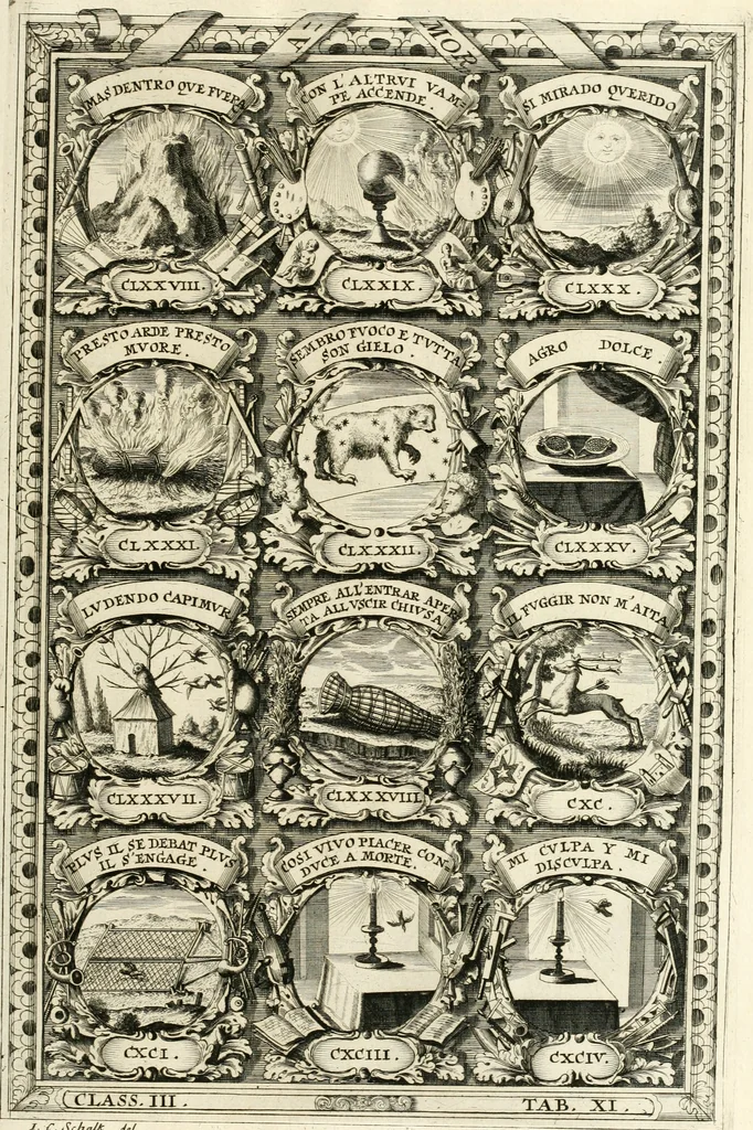 An illustration from Symbolographia, sive, De arte symbolica : sermones septem, 1701, leaf 558