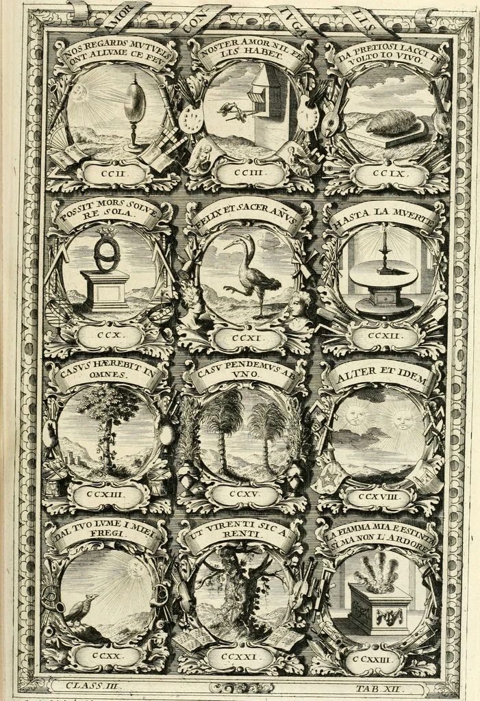 An illustration from Symbolographia, sive, De arte symbolica : sermones septem, 1701, leaf 560