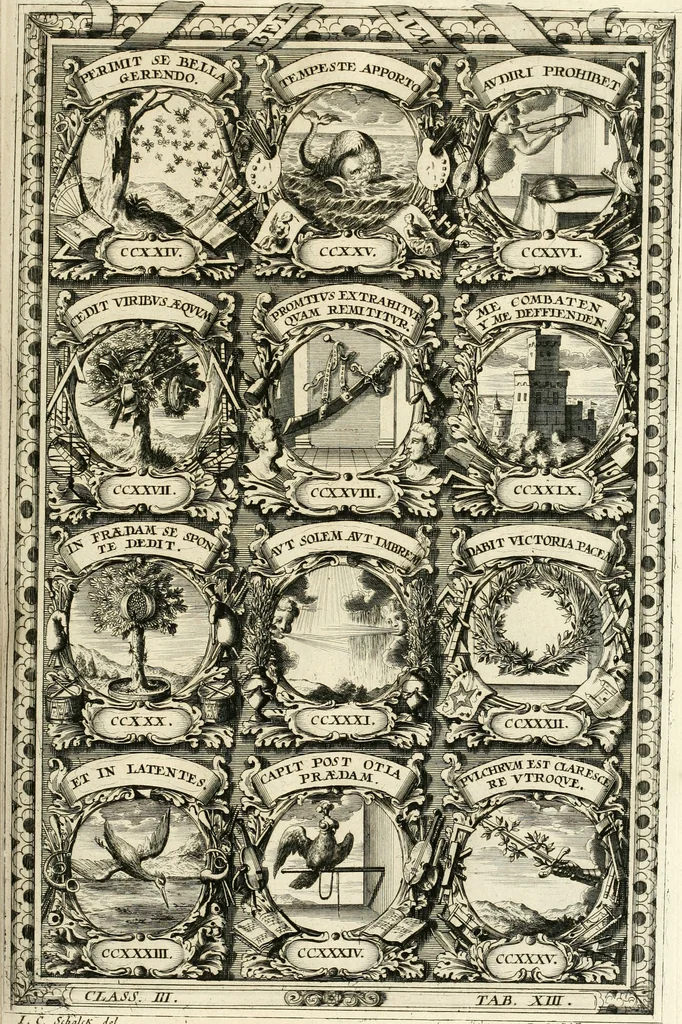 An illustration from Symbolographia, sive, De arte symbolica : sermones septem, 1701, leaf 562