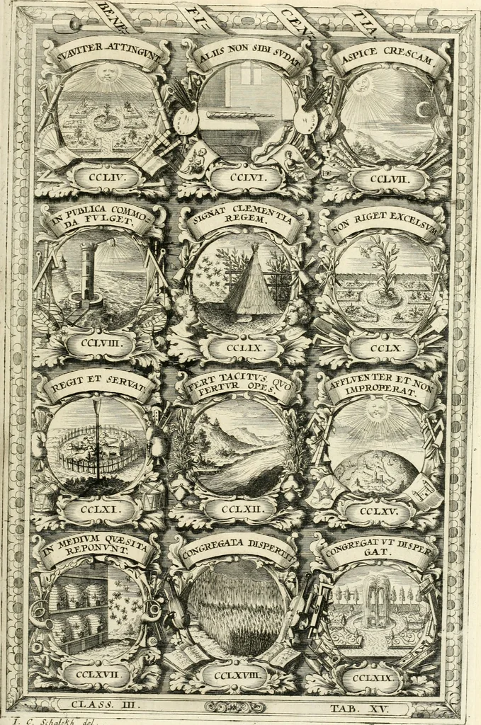 An illustration from Symbolographia, sive, De arte symbolica : sermones septem, 1701, leaf 566