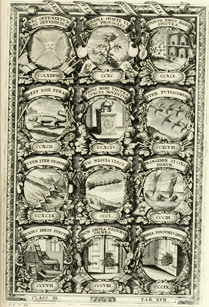 An illustration from Symbolographia, sive, De arte symbolica : sermones septem, 1701, leaf 570